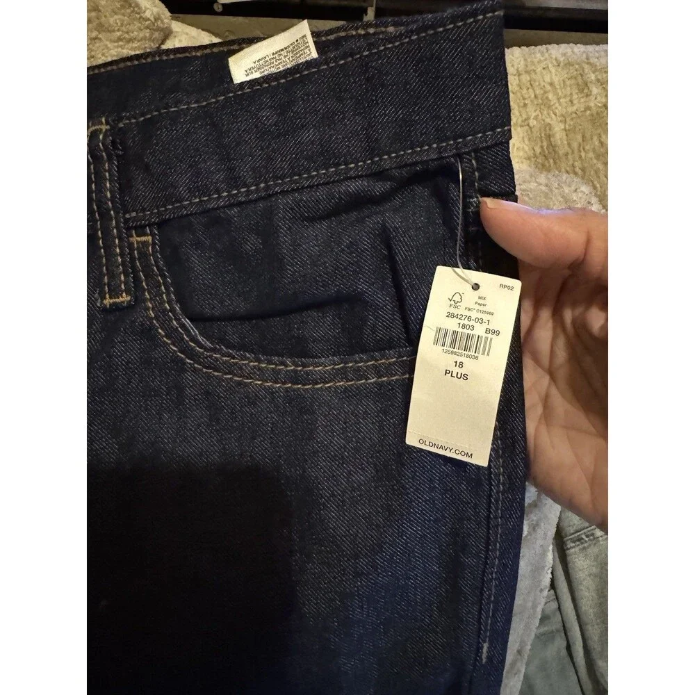 Lot Of 2 Old Navy Skinny Jeans Boys Size 18 Plus Dark Blue Denim Built In Tough